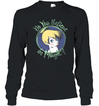 Load image into Gallery viewer, Disney Peter Pan Tinkerbell Do You Believe In Magic Long Sleeve T-Shirt