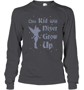 Disney Peter Pan Tinkerbell Never Grow Up Long Sleeve T-Shirt