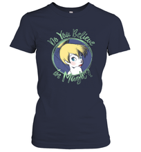 Load image into Gallery viewer, Disney Peter Pan Tinkerbell Do You Believe In Magic Women&#39;s T-Shirt
