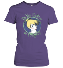 Load image into Gallery viewer, Disney Peter Pan Tinkerbell Do You Believe In Magic Women&#39;s T-Shirt
