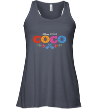 Load image into Gallery viewer, Disney Pixar Coco Movie Logo Colorful Women's Racerback Tank
