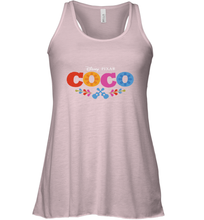Load image into Gallery viewer, Disney Pixar Coco Movie Logo Colorful Women's Racerback Tank
