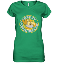 Load image into Gallery viewer, Disney Snow White Sneezy Power Sneezer Women's V-Neck T-Shirt
