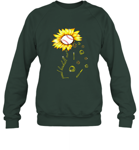 Baseball Proud Sunflower Crewneck Sweatshirt