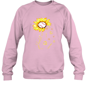 Baseball Proud Sunflower Crewneck Sweatshirt