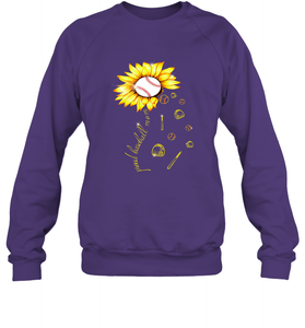 Baseball Proud Sunflower Crewneck Sweatshirt