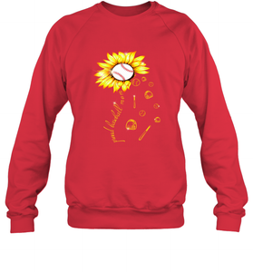 Baseball Proud Sunflower Crewneck Sweatshirt