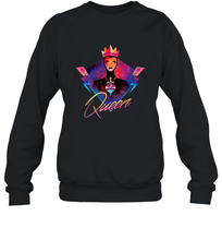 Load image into Gallery viewer, Disney Villains Evil Queen Neon 90s Rock Band Crewneck Sweatshirt
