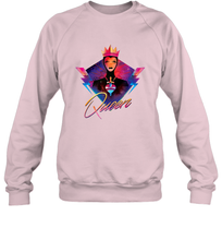 Load image into Gallery viewer, Disney Villains Evil Queen Neon 90s Rock Band Crewneck Sweatshirt

