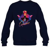 Load image into Gallery viewer, Disney Villains Evil Queen Neon 90s Rock Band Crewneck Sweatshirt
