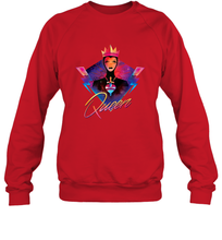 Load image into Gallery viewer, Disney Villains Evil Queen Neon 90s Rock Band Crewneck Sweatshirt
