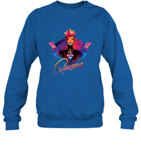 Load image into Gallery viewer, Disney Villains Evil Queen Neon 90s Rock Band Crewneck Sweatshirt
