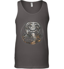 Load image into Gallery viewer, Cobra Kai Rusted Steel Snake Logo Men&#39;s Tank Top
