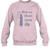 Load image into Gallery viewer, Disney Peter Pan This Mom Will Never Grow Up Crewneck Sweatshirt
