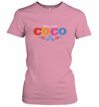 Load image into Gallery viewer, Disney Pixar Coco Movie Logo Colorful Women's T-Shirt
