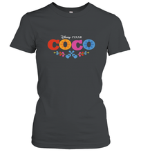 Load image into Gallery viewer, Disney Pixar Coco Movie Logo Colorful Women's T-Shirt
