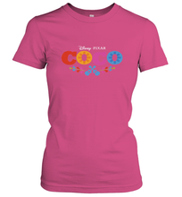Load image into Gallery viewer, Disney Pixar Coco Movie Logo Colorful Women's T-Shirt
