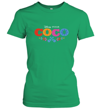 Load image into Gallery viewer, Disney Pixar Coco Movie Logo Colorful Women's T-Shirt
