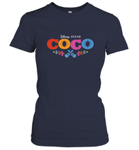 Load image into Gallery viewer, Disney Pixar Coco Movie Logo Colorful Women's T-Shirt
