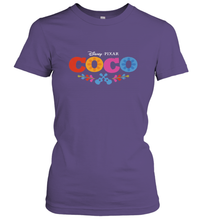 Load image into Gallery viewer, Disney Pixar Coco Movie Logo Colorful Women's T-Shirt
