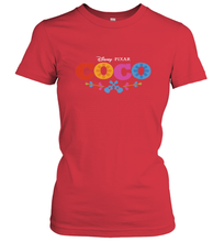 Load image into Gallery viewer, Disney Pixar Coco Movie Logo Colorful Women's T-Shirt

