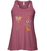 Load image into Gallery viewer, Disney Pixar Toy Story Howdy Partner Woody Shapes Women&#39;s Racerback Tank
