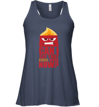 Load image into Gallery viewer, Disney Pixar Inside Out Anger Curse Quote Women&#39;s Racerback Tank
