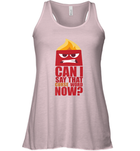 Load image into Gallery viewer, Disney Pixar Inside Out Anger Curse Quote Women&#39;s Racerback Tank
