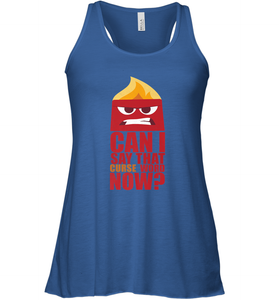 Disney Pixar Inside Out Anger Curse Quote Women's Racerback Tank