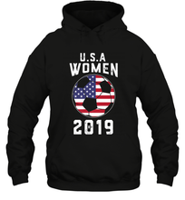 Load image into Gallery viewer, USA United States Women 2019 Soccer US Futbol Hooded Sweatshirt
