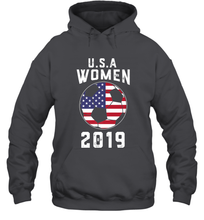 Load image into Gallery viewer, USA United States Women 2019 Soccer US Futbol Hooded Sweatshirt
