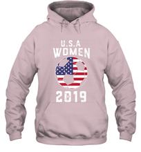 Load image into Gallery viewer, USA United States Women 2019 Soccer US Futbol Hooded Sweatshirt
