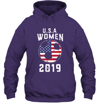 Load image into Gallery viewer, USA United States Women 2019 Soccer US Futbol Hooded Sweatshirt
