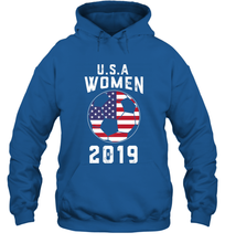 Load image into Gallery viewer, USA United States Women 2019 Soccer US Futbol Hooded Sweatshirt
