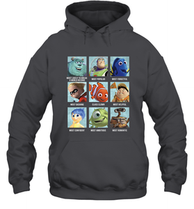 Disney Pixar Collection Character Yearbook Hooded Sweatshirt