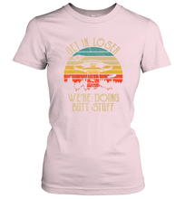 Load image into Gallery viewer, Retro Vintage Get In Loser We're Doing Butt Stuff Alien UFO Women's T-Shirt
