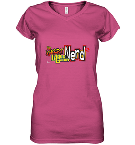 Cinemassacre Angry Video Game Nerd Logo Women's V-Neck T-Shirt