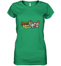 Load image into Gallery viewer, Cinemassacre Angry Video Game Nerd Logo Women&#39;s V-Neck T-Shirt
