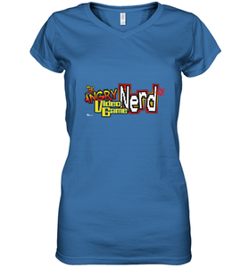 Cinemassacre Angry Video Game Nerd Logo Women's V-Neck T-Shirt