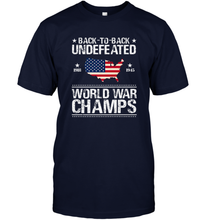 Load image into Gallery viewer, Back To Back Undefeated World War Champs Gift Men&#39;s T-Shirt
