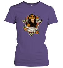 Load image into Gallery viewer, Disney Lion King Scar and Hyenas I'm Surrounded By Idiots Women's T-Shirt
