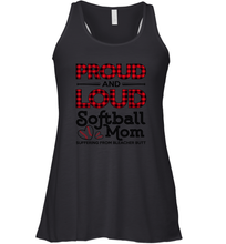 Load image into Gallery viewer, Proud And Loud Softball Mom Women&#39;s Racerback Tank
