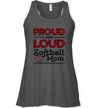 Load image into Gallery viewer, Proud And Loud Softball Mom Women&#39;s Racerback Tank
