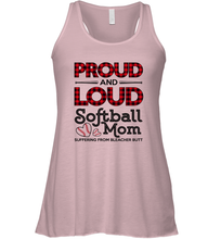 Load image into Gallery viewer, Proud And Loud Softball Mom Women&#39;s Racerback Tank
