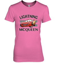 Load image into Gallery viewer, Disney Pixar Cars Lightning McQueen Finish Women&#39;s Premium T-Shirt
