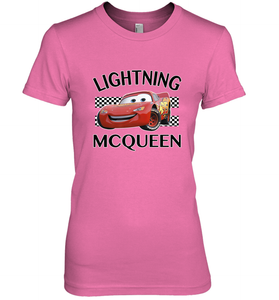 Disney Pixar Cars Lightning McQueen Finish Women's Premium T-Shirt