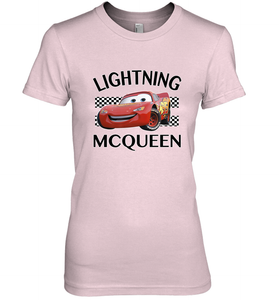 Disney Pixar Cars Lightning McQueen Finish Women's Premium T-Shirt