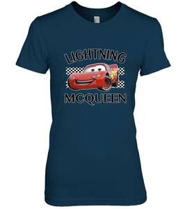 Disney Pixar Cars Lightning McQueen Finish Women's Premium T-Shirt