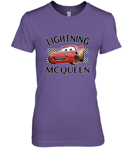 Disney Pixar Cars Lightning McQueen Finish Women's Premium T-Shirt