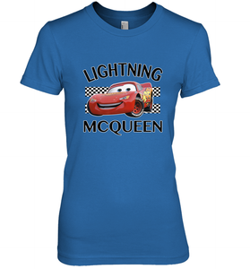 Disney Pixar Cars Lightning McQueen Finish Women's Premium T-Shirt